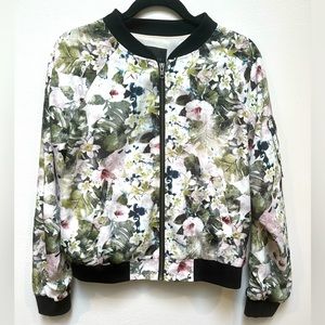 Sanctuary Floral Bomber Jacket - Size Medium
